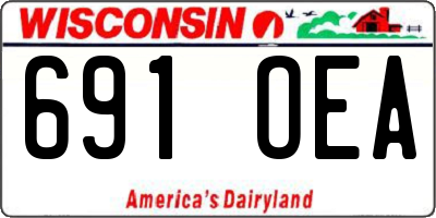 WI license plate 691OEA