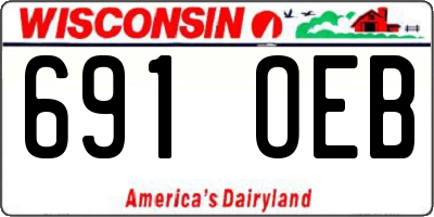 WI license plate 691OEB