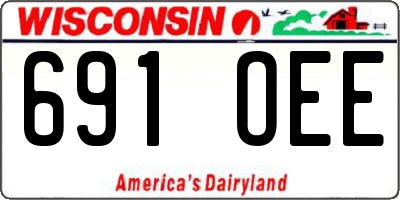 WI license plate 691OEE