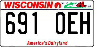 WI license plate 691OEH