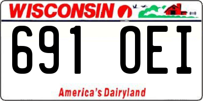 WI license plate 691OEI
