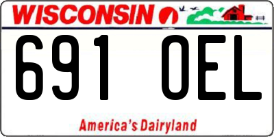 WI license plate 691OEL