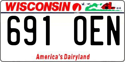 WI license plate 691OEN