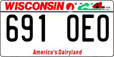 WI license plate 691OEO