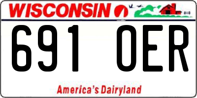 WI license plate 691OER