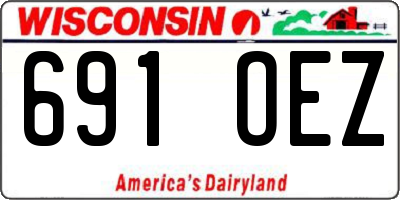 WI license plate 691OEZ
