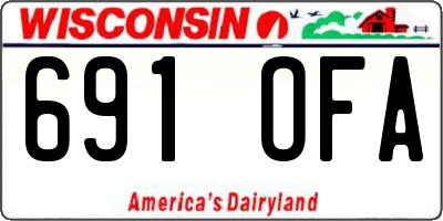 WI license plate 691OFA