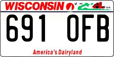 WI license plate 691OFB