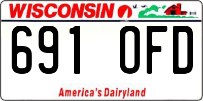 WI license plate 691OFD