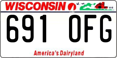 WI license plate 691OFG