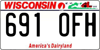 WI license plate 691OFH