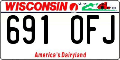 WI license plate 691OFJ