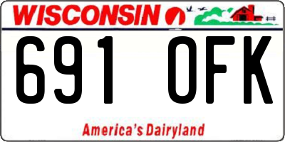 WI license plate 691OFK