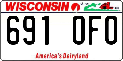 WI license plate 691OFO