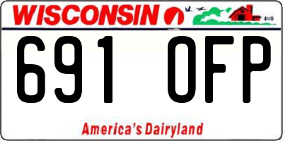 WI license plate 691OFP