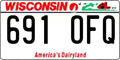 WI license plate 691OFQ