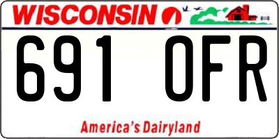 WI license plate 691OFR