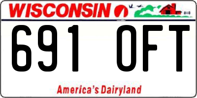 WI license plate 691OFT