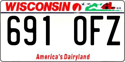 WI license plate 691OFZ