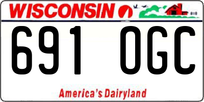 WI license plate 691OGC
