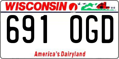 WI license plate 691OGD