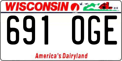 WI license plate 691OGE