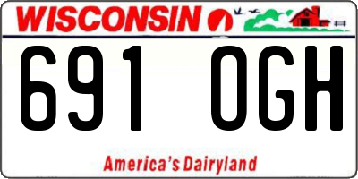 WI license plate 691OGH