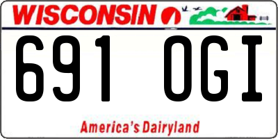 WI license plate 691OGI