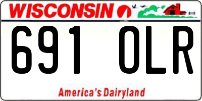 WI license plate 691OLR