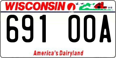 WI license plate 691OOA