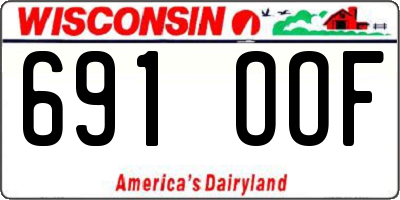WI license plate 691OOF