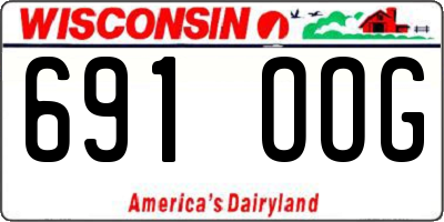 WI license plate 691OOG