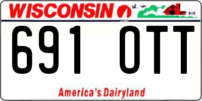 WI license plate 691OTT