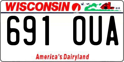 WI license plate 691OUA