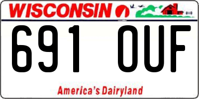 WI license plate 691OUF