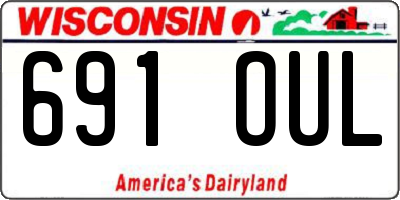 WI license plate 691OUL