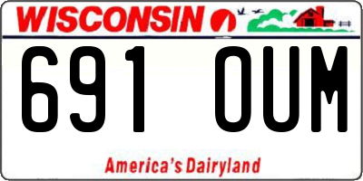 WI license plate 691OUM