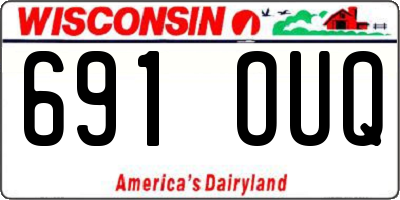 WI license plate 691OUQ