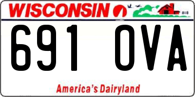 WI license plate 691OVA