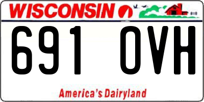 WI license plate 691OVH