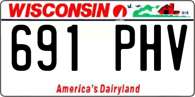 WI license plate 691PHV