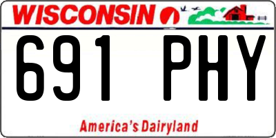 WI license plate 691PHY
