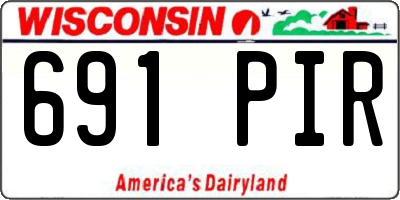 WI license plate 691PIR