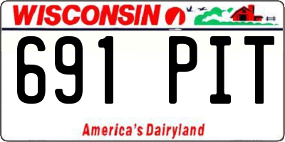 WI license plate 691PIT