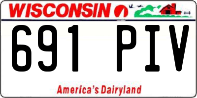 WI license plate 691PIV