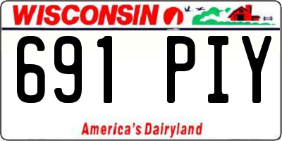 WI license plate 691PIY