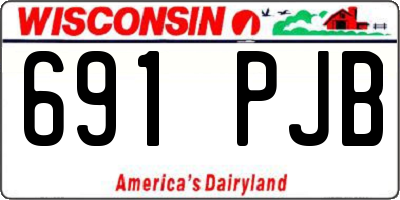 WI license plate 691PJB