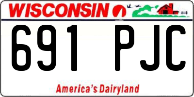 WI license plate 691PJC