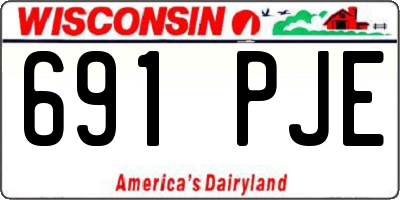 WI license plate 691PJE