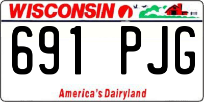 WI license plate 691PJG